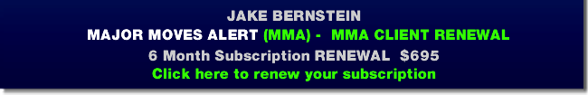 MAJOR MOVES ALERT (MMA) CURRENT CLIENT  RENEWAL	  6 Month Subscription  Renewal $695 